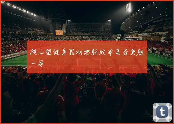 爬山型健身器材燃脂效率是否更胜一筹